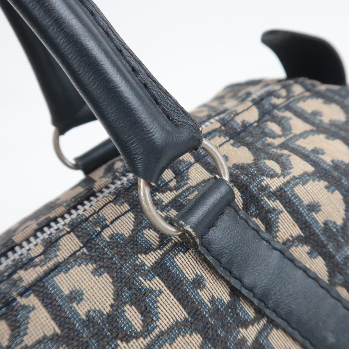 Christian Dior Trotter Canvas Boston Bag