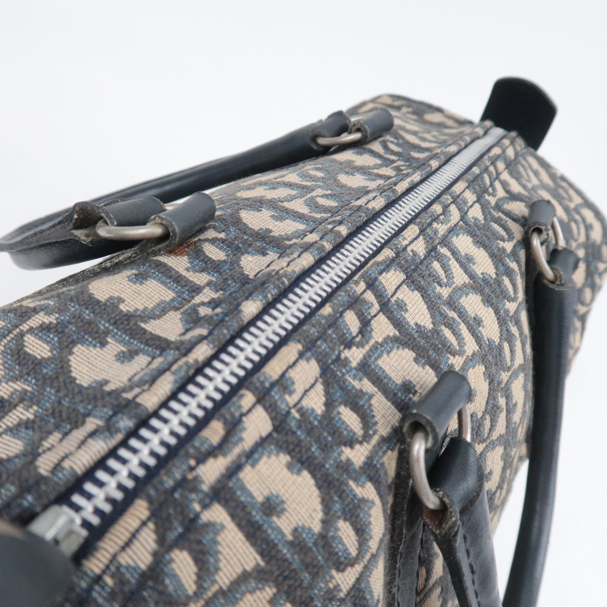 Christian Dior Trotter Canvas Boston Bag
