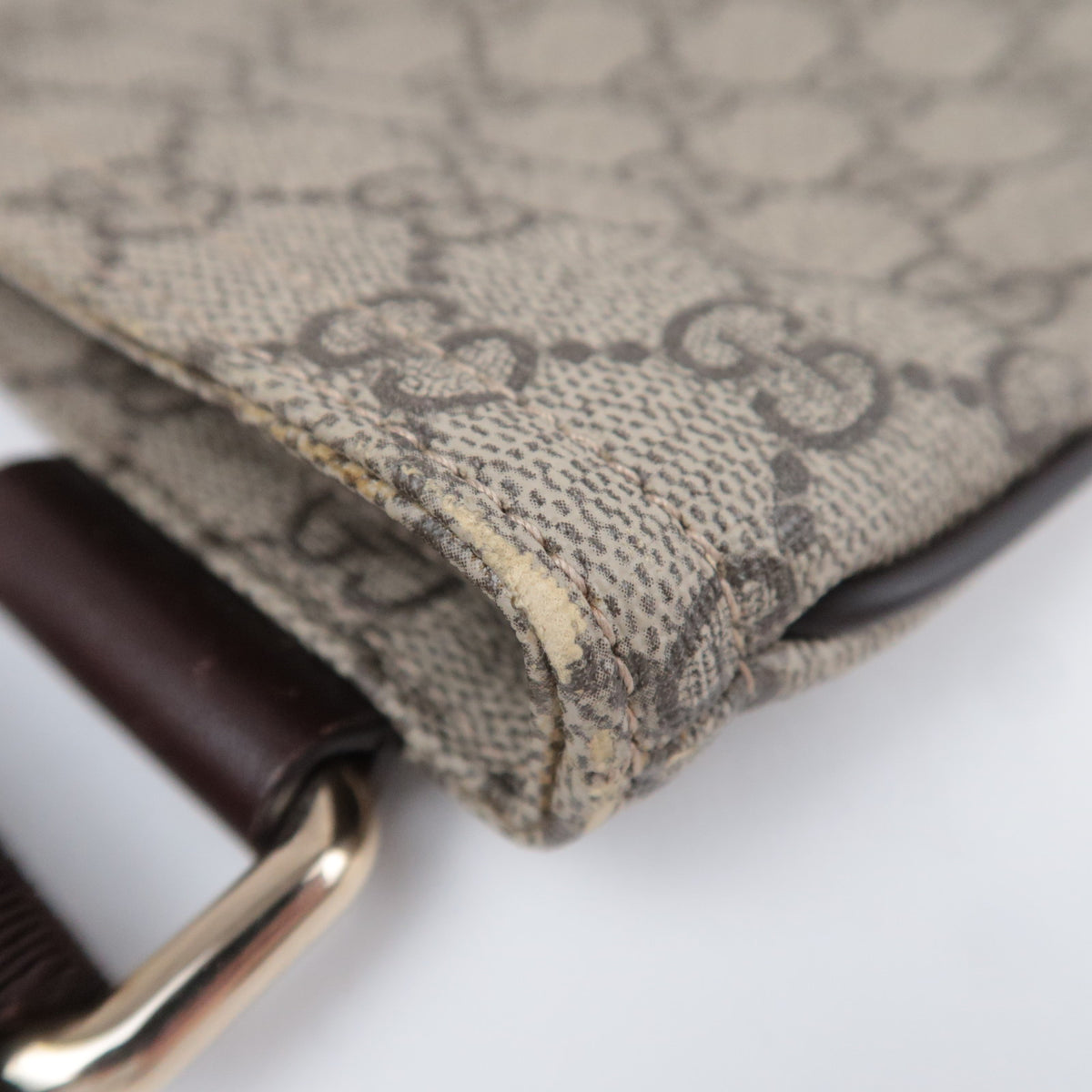 GUCCI GG Supreme Flat Shoulder Bag 201446