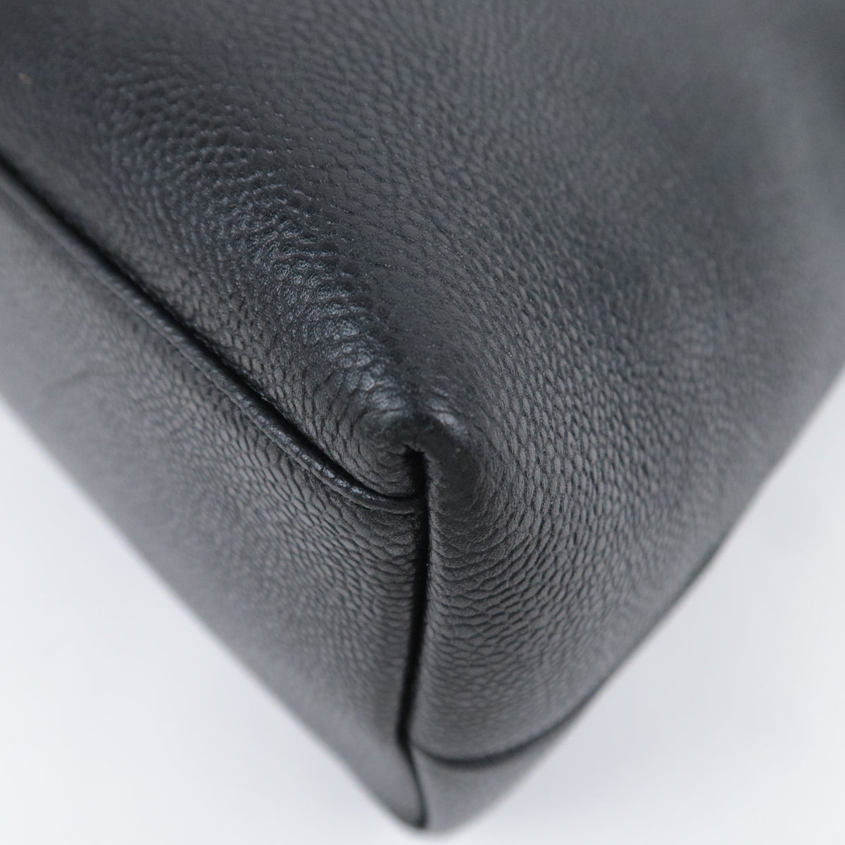 CHANEL Big Coco Mark Chain Tote Bag Caviarskin