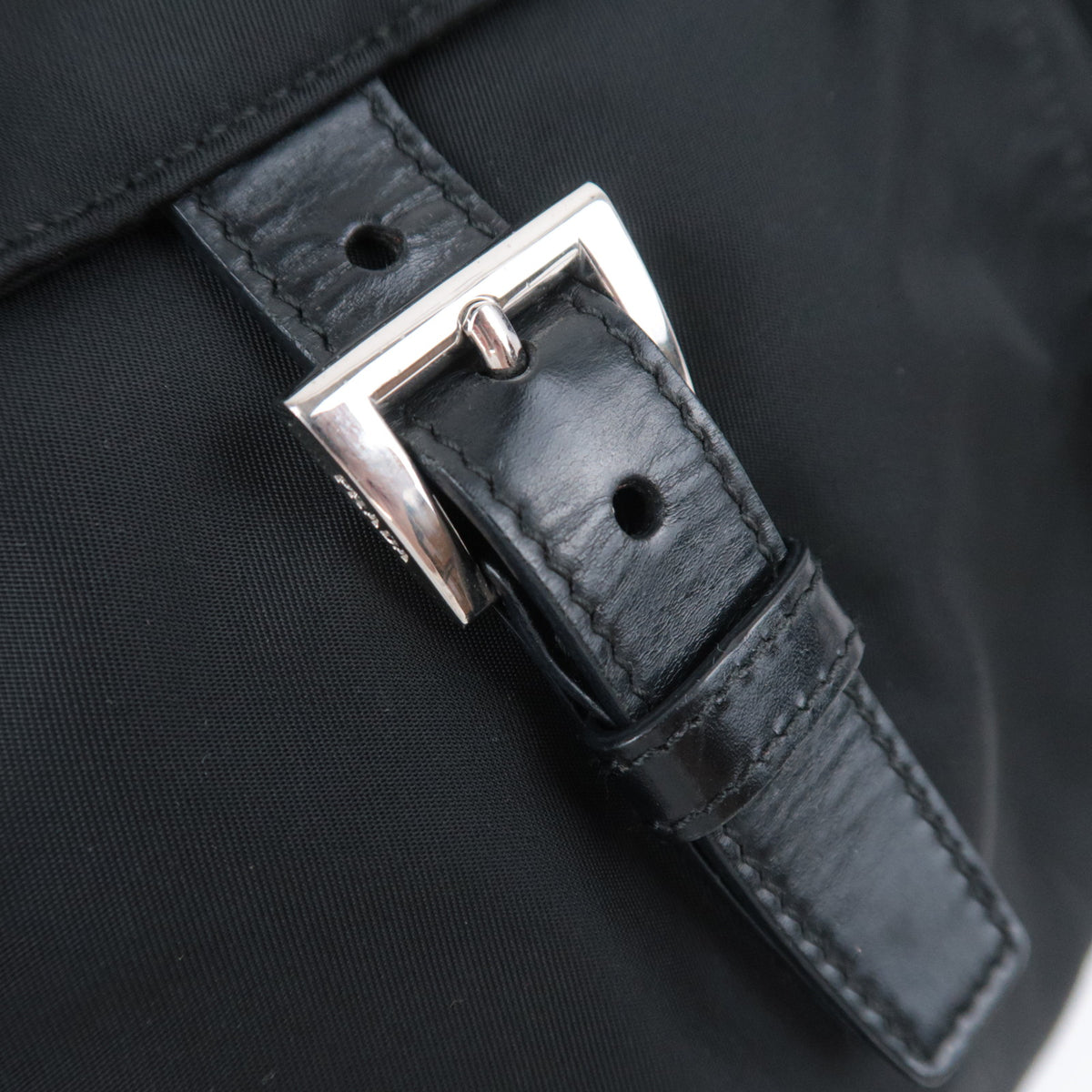 PRADA Nylon Leather Shoulder Bag BT8994
