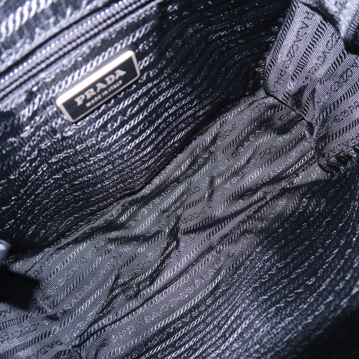 PRADA Nylon Leather Shoulder Bag BT8994