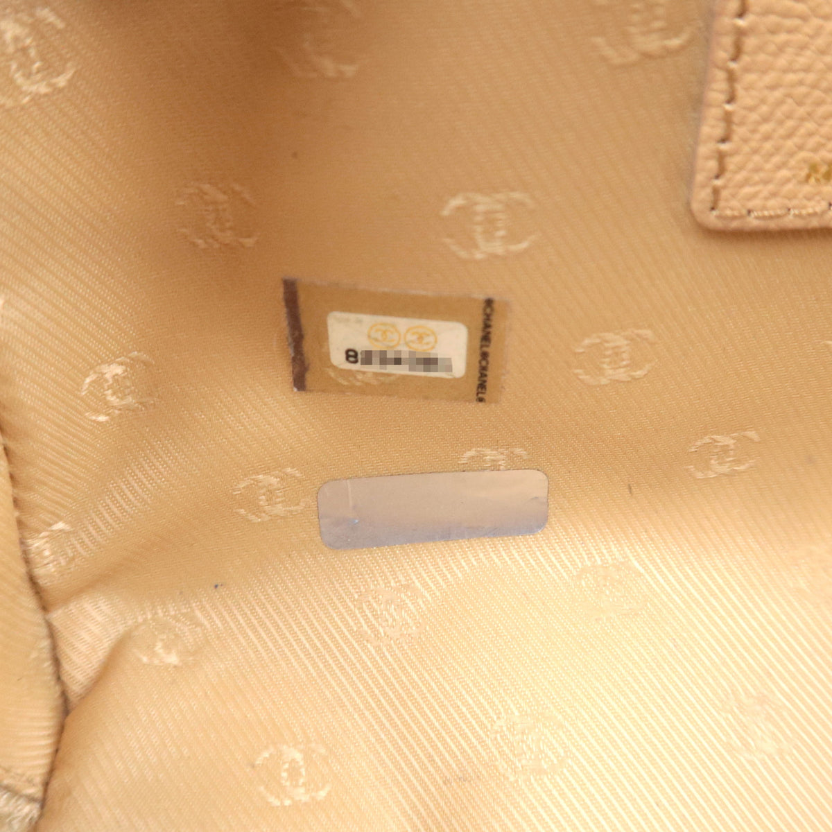 CHANEL Coco Button Small Cosmetic Pouch Caviarskin