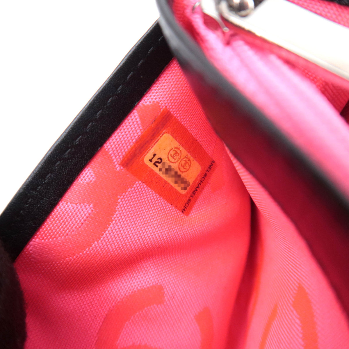 CHANEL Cambon Line Bi-Fold Wallet Lambskin