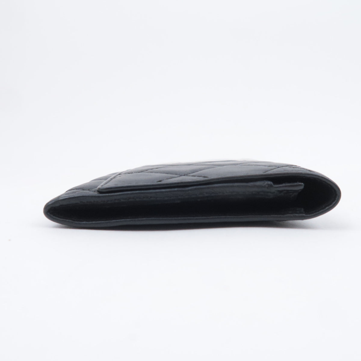 CHANEL Cambon Line Bi-Fold Wallet Lambskin