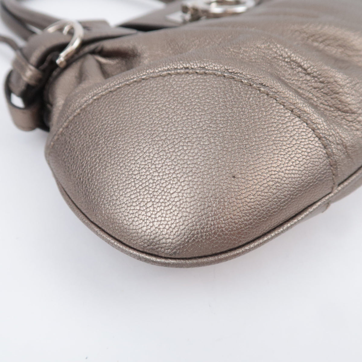 Ferragamo Gancini Leather Shoulder Bag