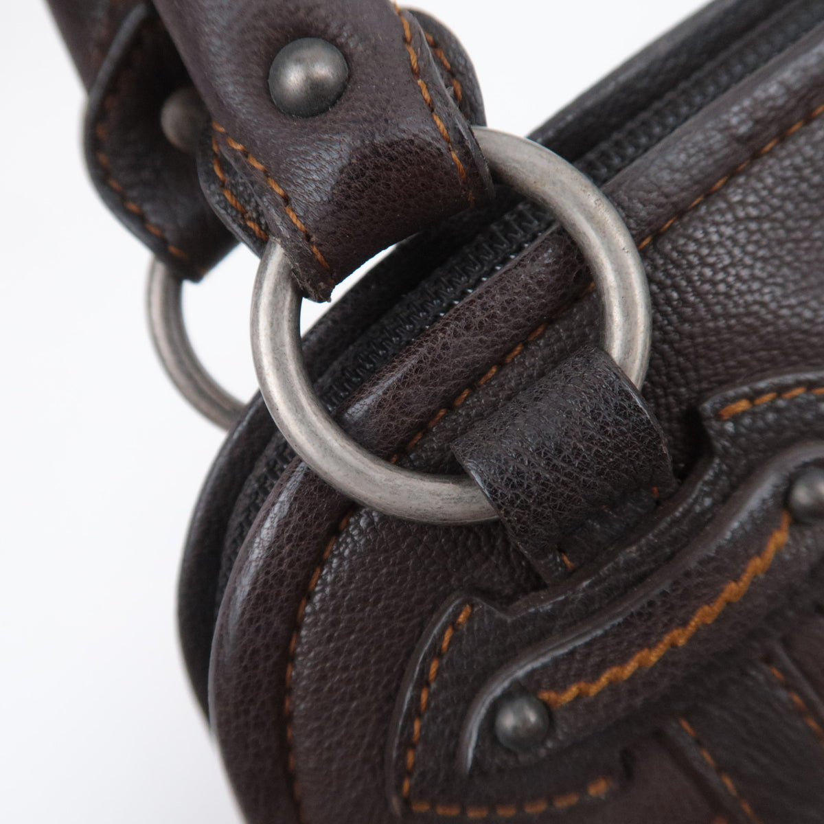 Christian Dior Trotter Small Canvas Leather Handbag