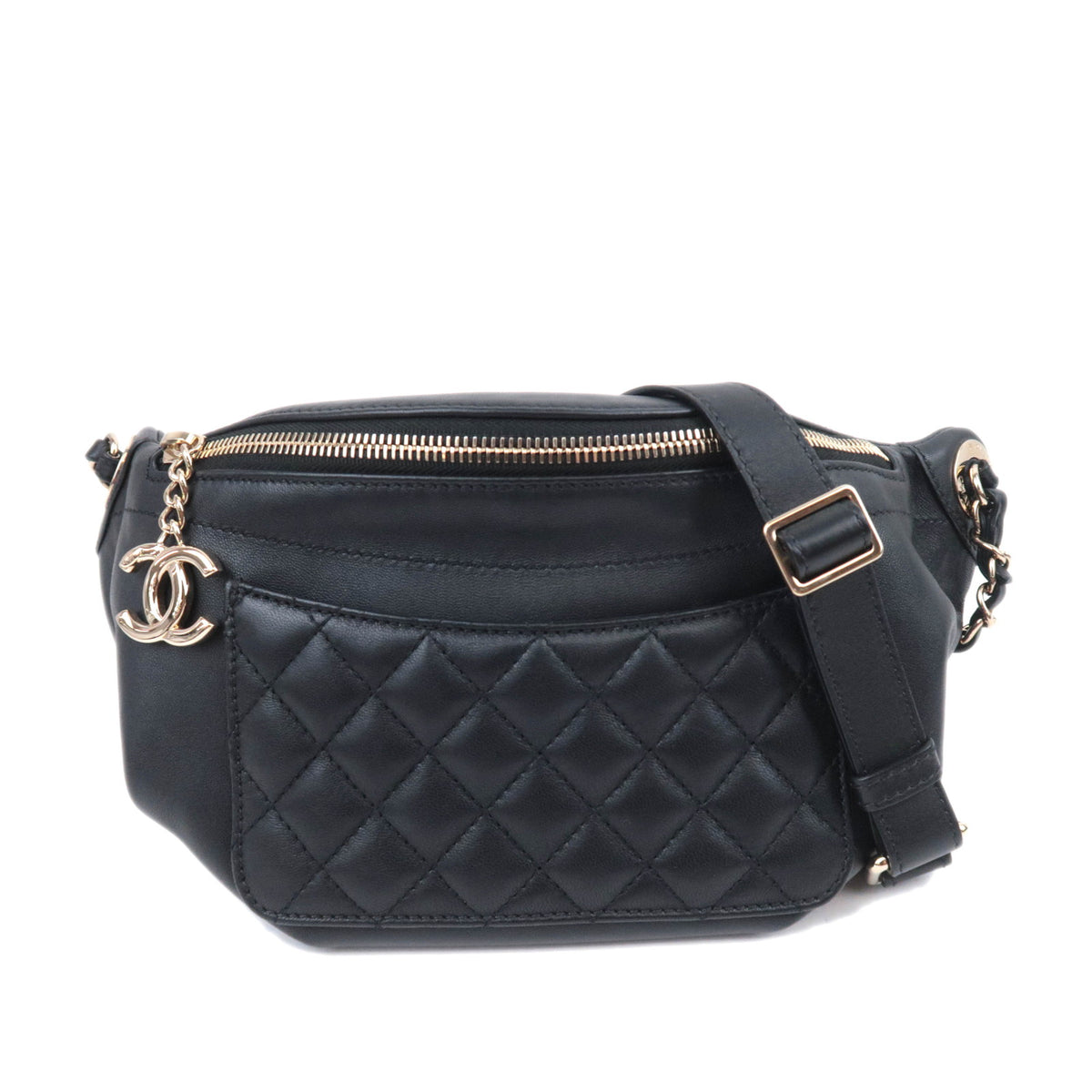 CHANEL Matelasse Chain Body Bag Lambskin93437