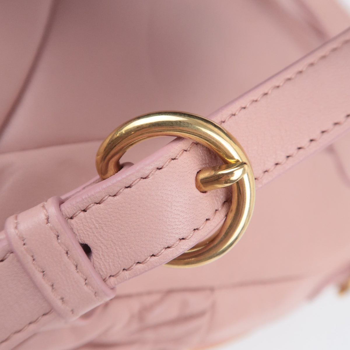 MIU MIU Matelasse Leather Backpack Pink 5BZ022
