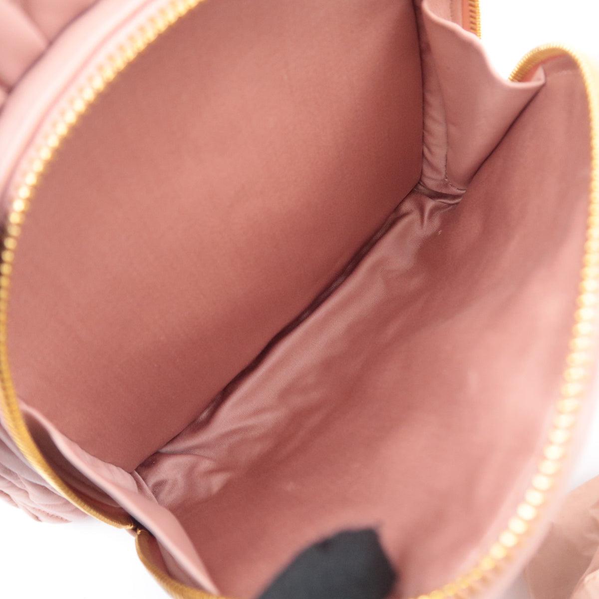 MIU MIU Matelasse Leather Backpack Pink 5BZ022