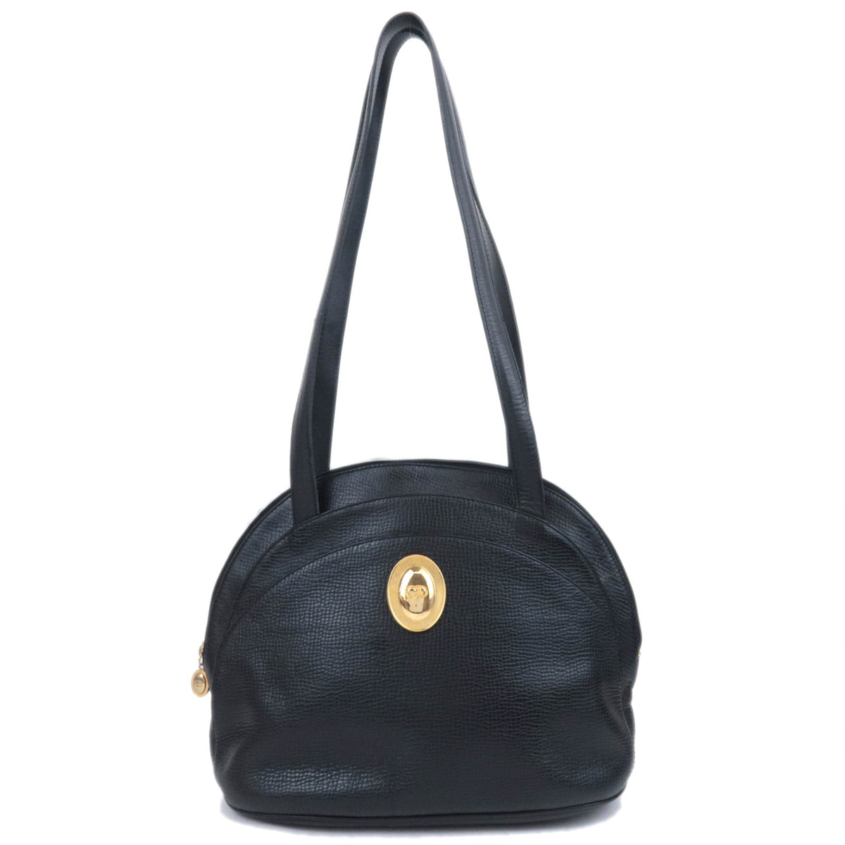 Christian Dior Oval Logo Leather Shoulder Bag93446