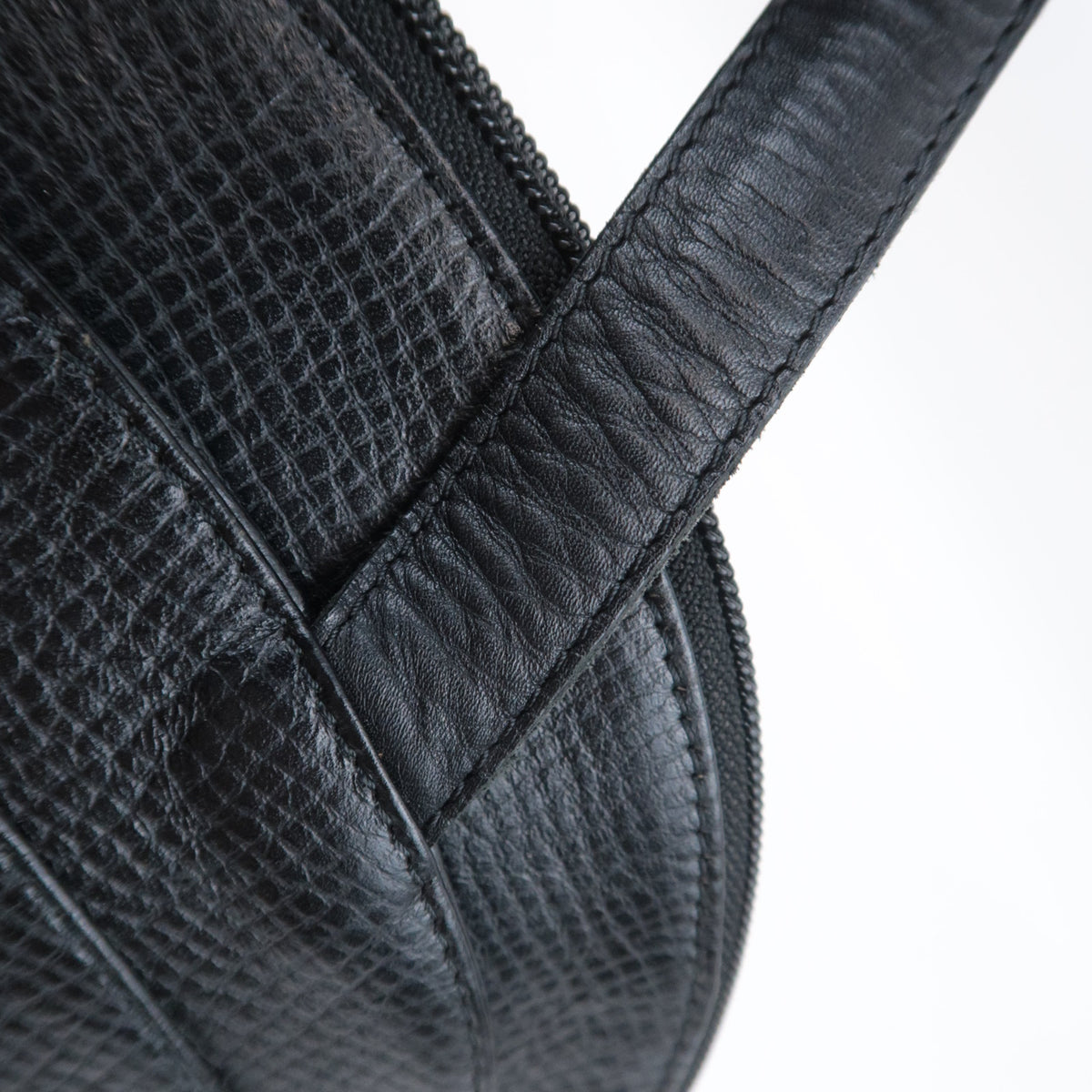 Christian Dior Oval Logo Leather Shoulder Bag