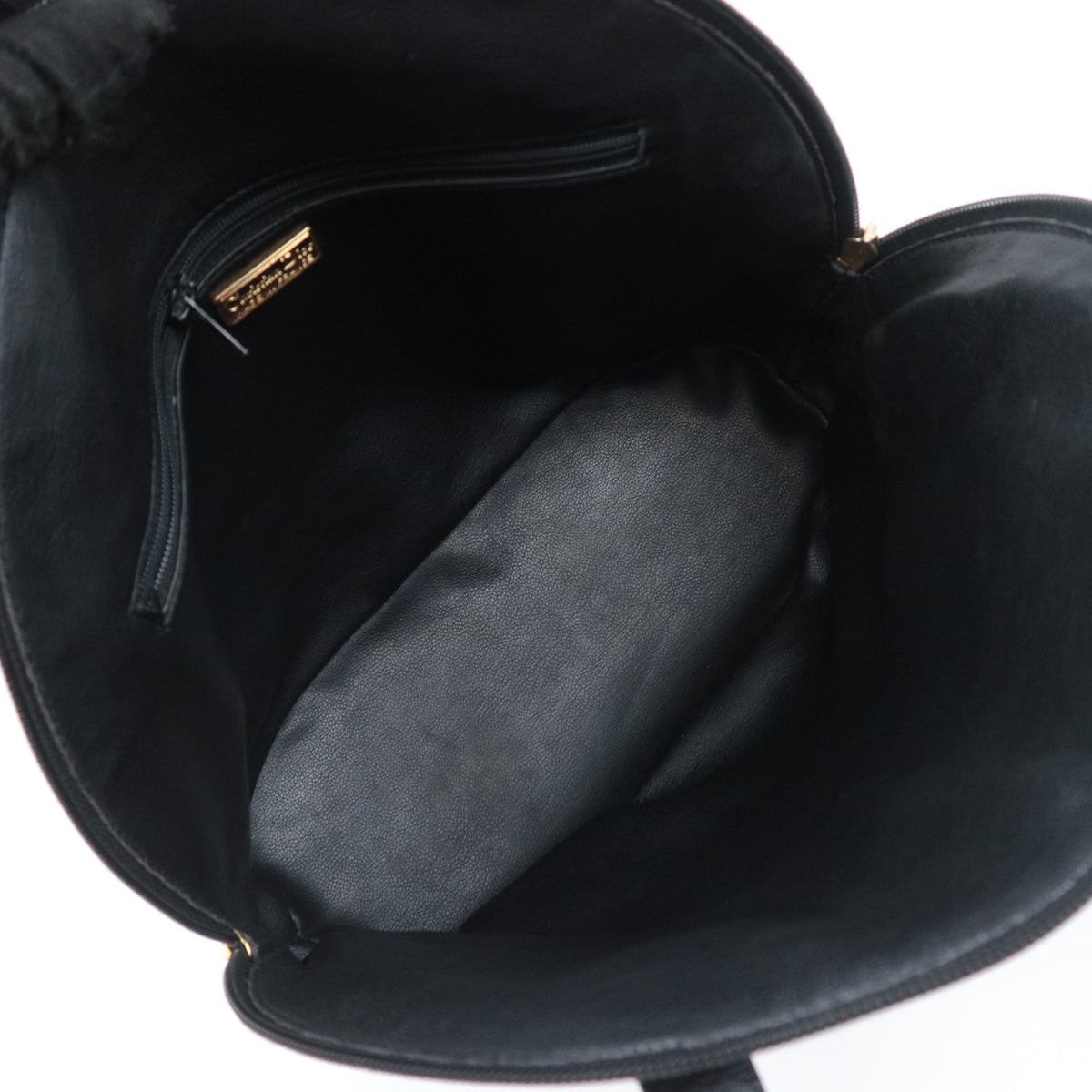 Christian Dior Oval Logo Leather Shoulder Bag