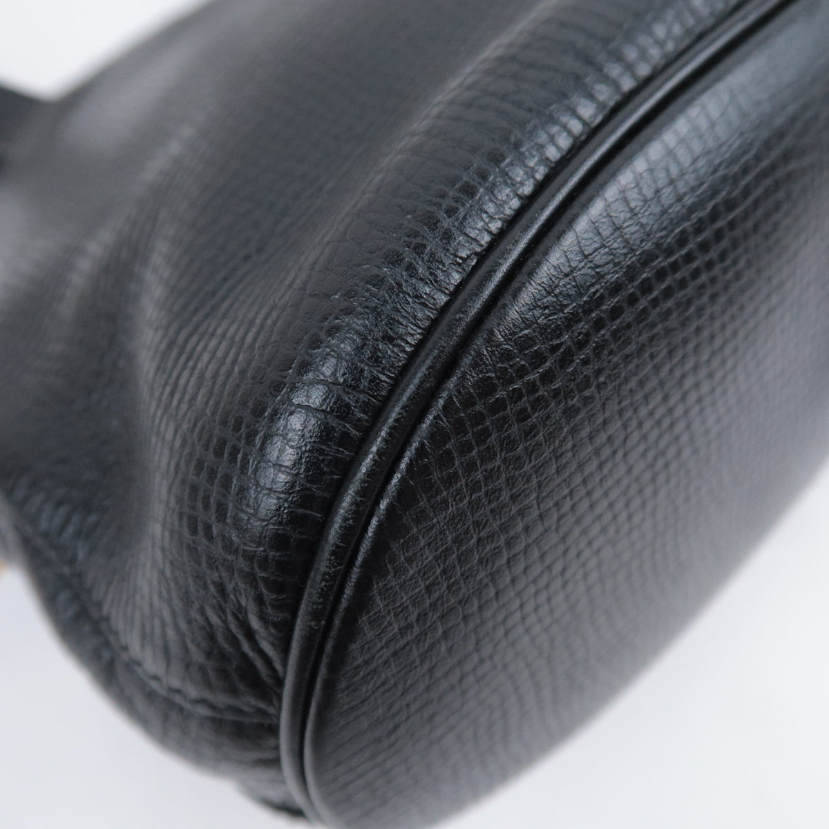 Christian Dior Oval Logo Leather Shoulder Bag