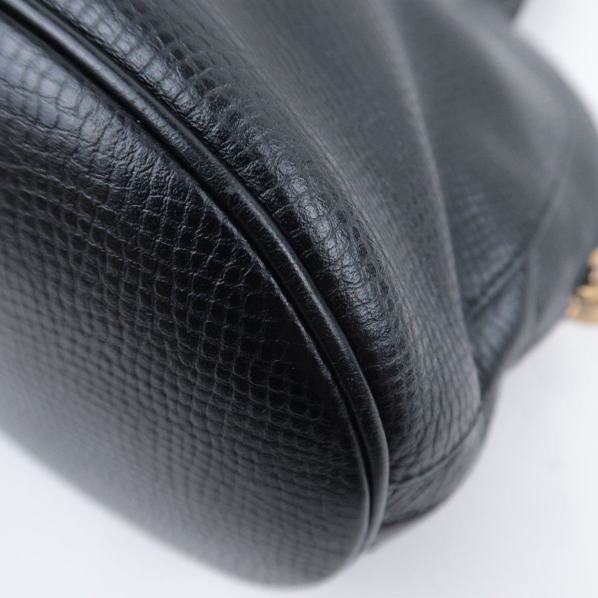 Christian Dior Oval Logo Leather Shoulder Bag