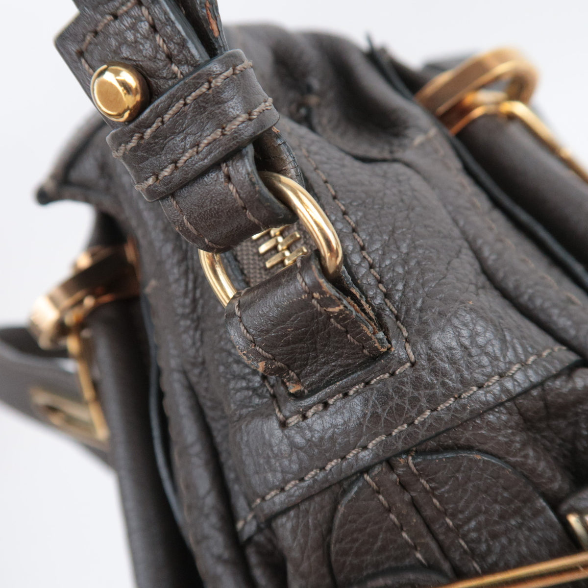Chloe Paraty 2Way Leather Handbag Shoulder Bag