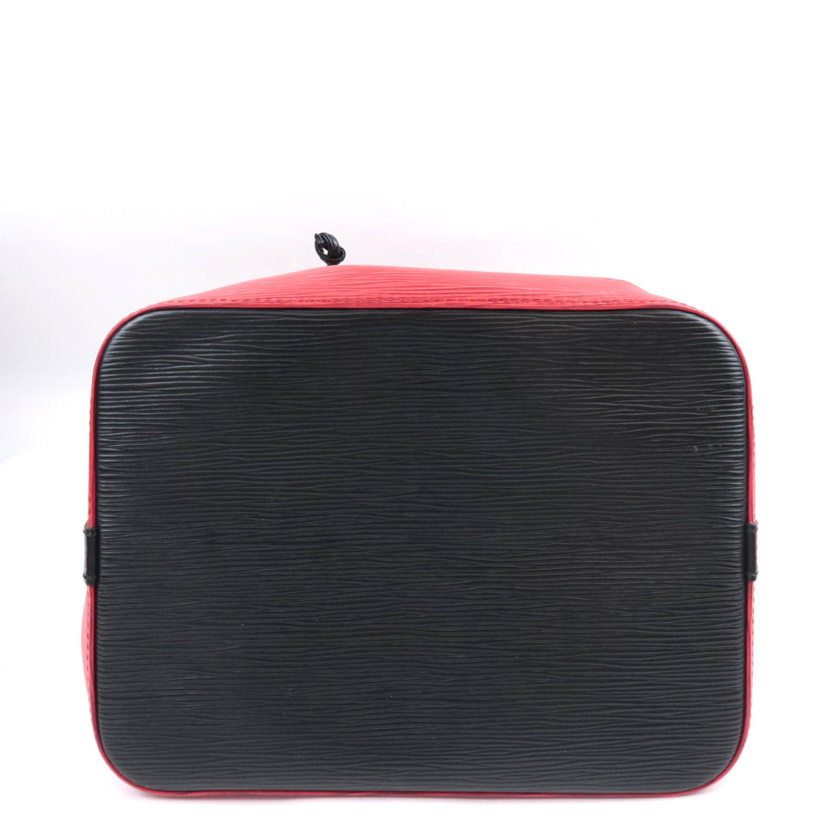 Louis Vuitton Epi Petit Noe two tone Bag Castilian Red / Noir M44172