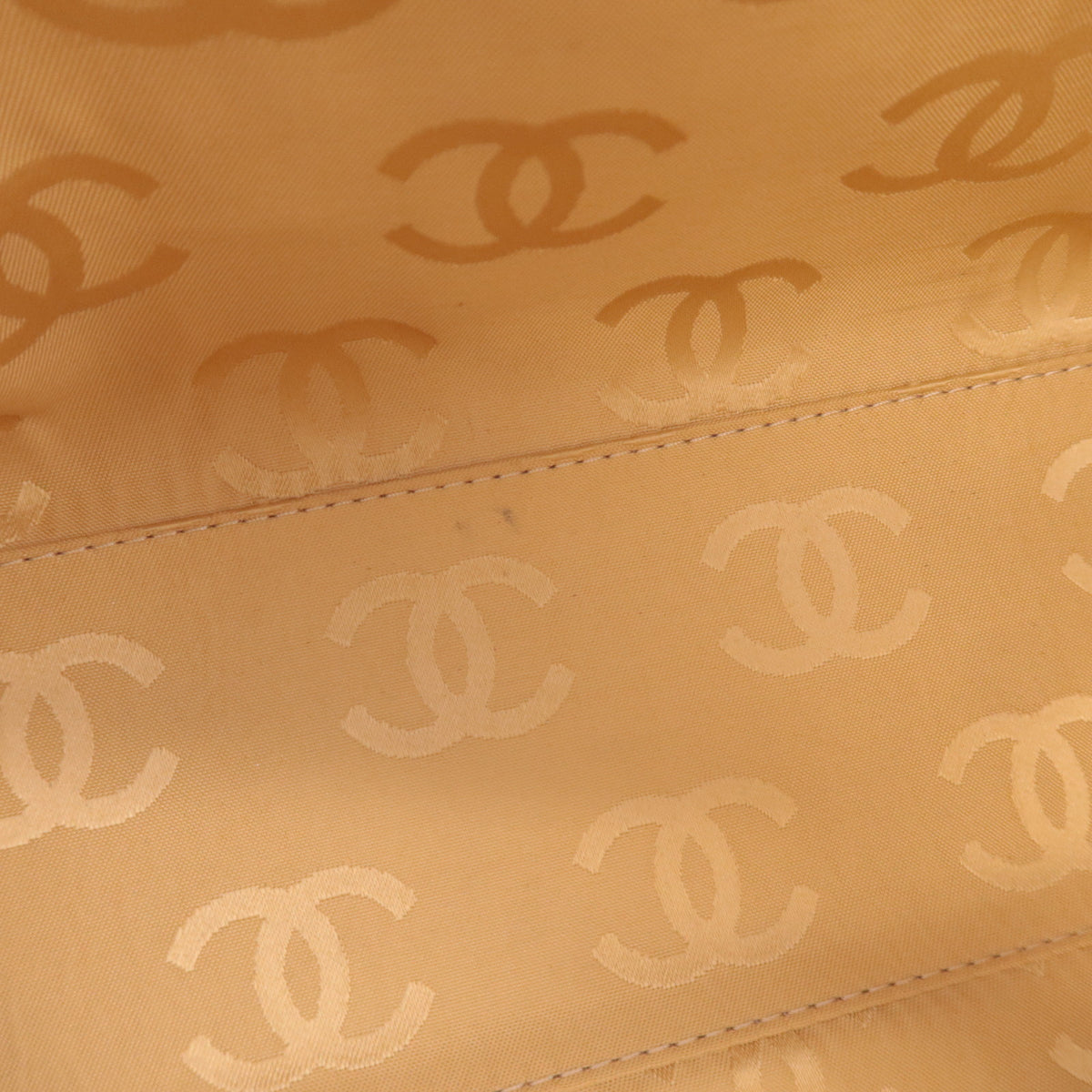 CHANEL Coco Mark Tote Bag Caviarskin Beige