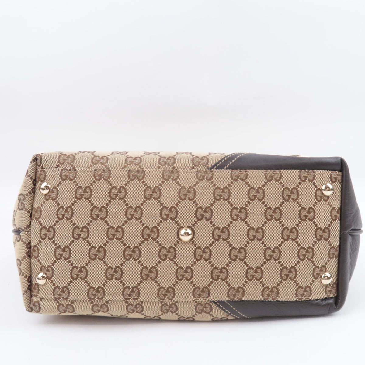 GUCCI New Britt GG Canvas Tote Bag Beige 169946