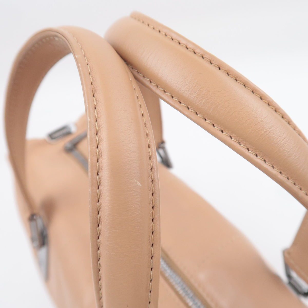CHANEL Chocolate Bar Beige Leather Bag
