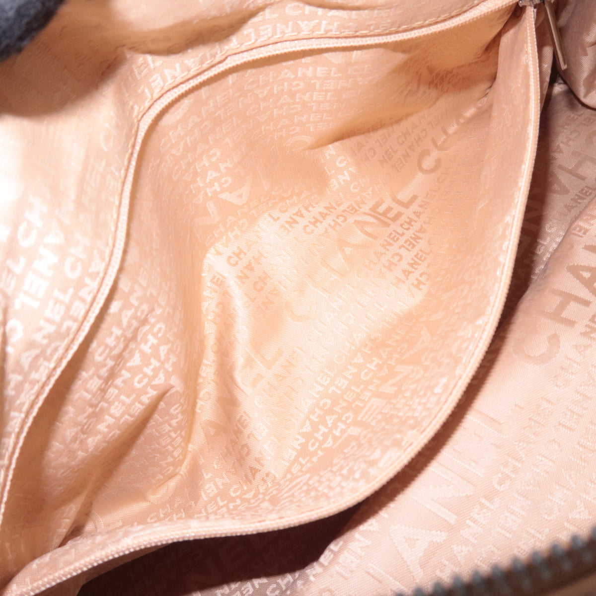 CHANEL Chocolate Bar Beige Leather Bag