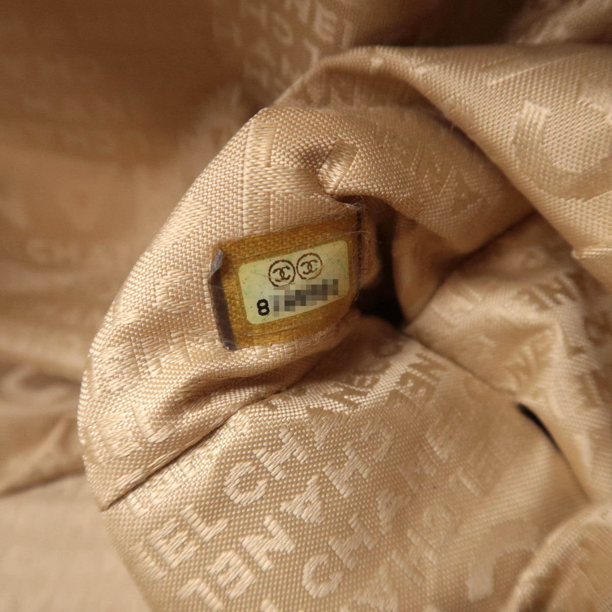 CHANEL Chocolate Bar Beige Leather Bag