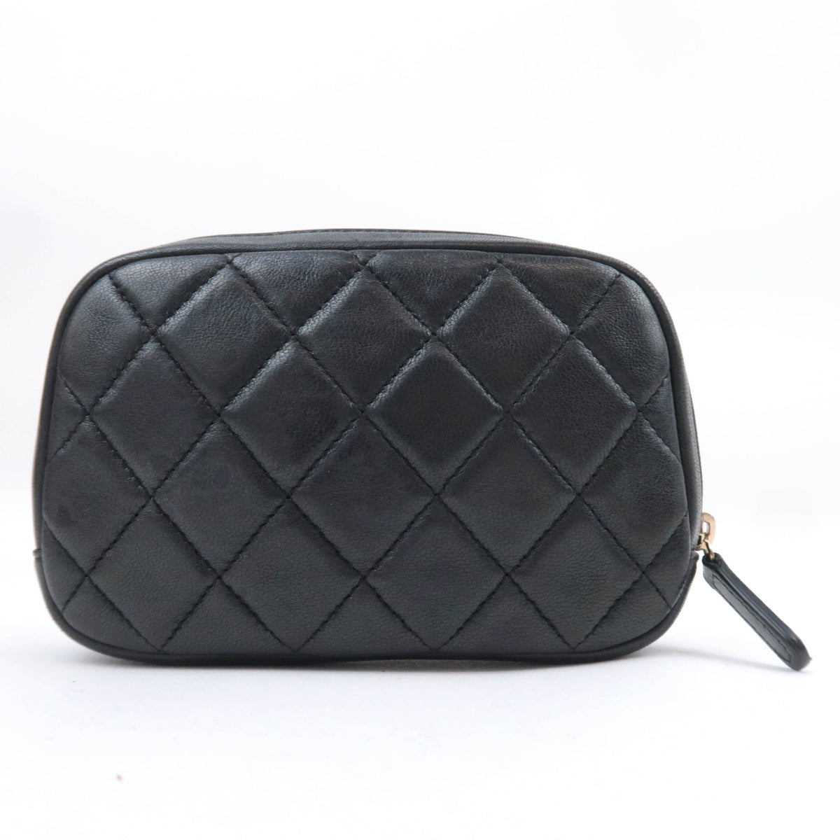 CHANEL Matelasse Mini Cosmetic Pouch Lambskin