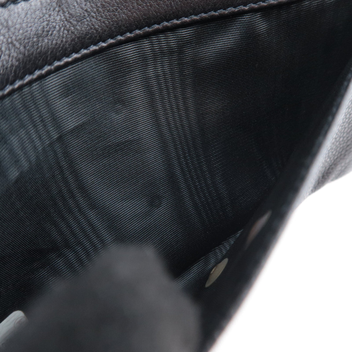 CHANEL Coco Mark Bi-Fold Long Flap Wallet Caviarskin Black