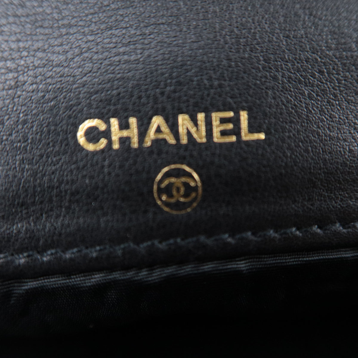 CHANEL Coco Mark Bi-Fold Long Flap Wallet Caviarskin Black