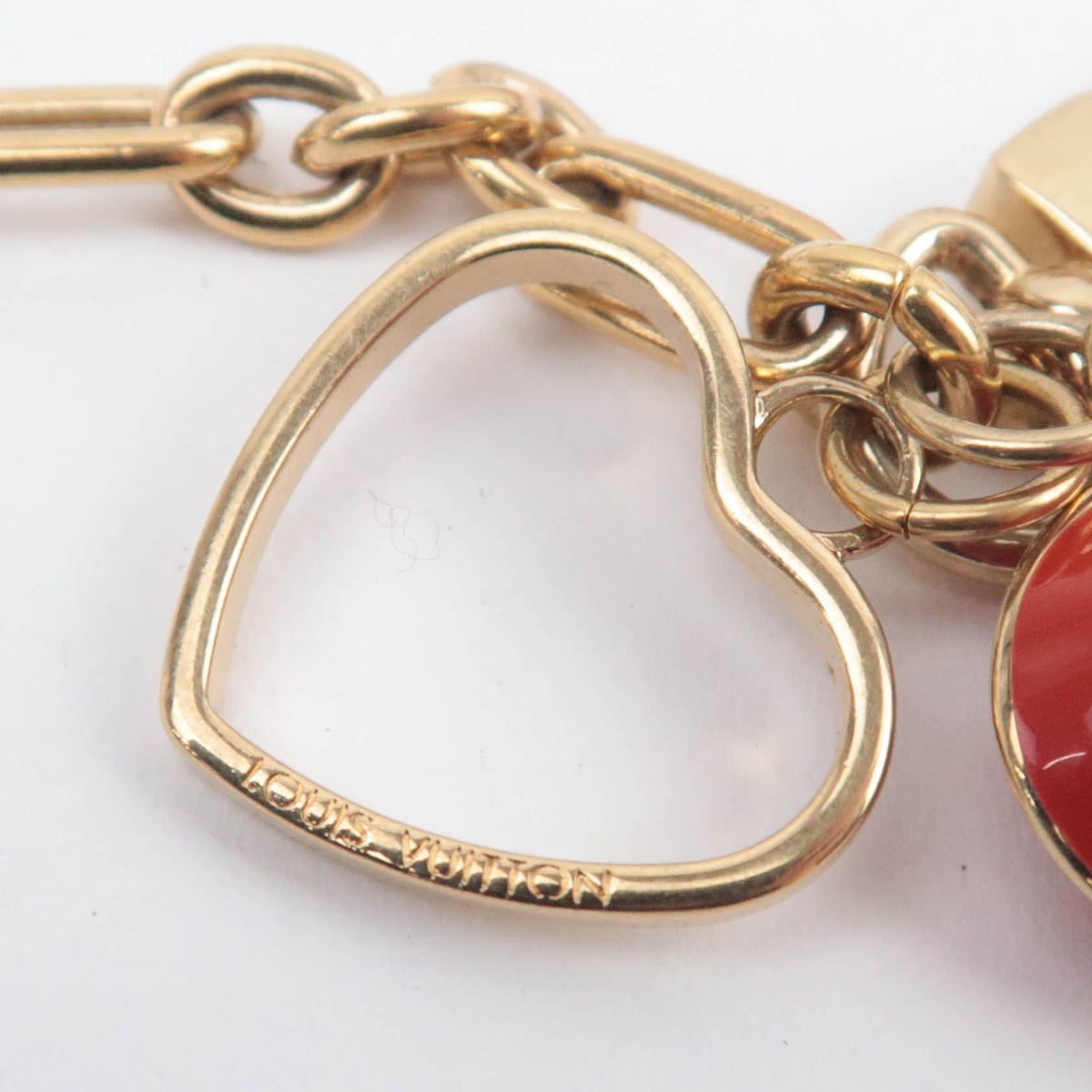 Louis Vuitton Monogram Vernis Porte Monnaie Coeur Orange Sunset M93658
