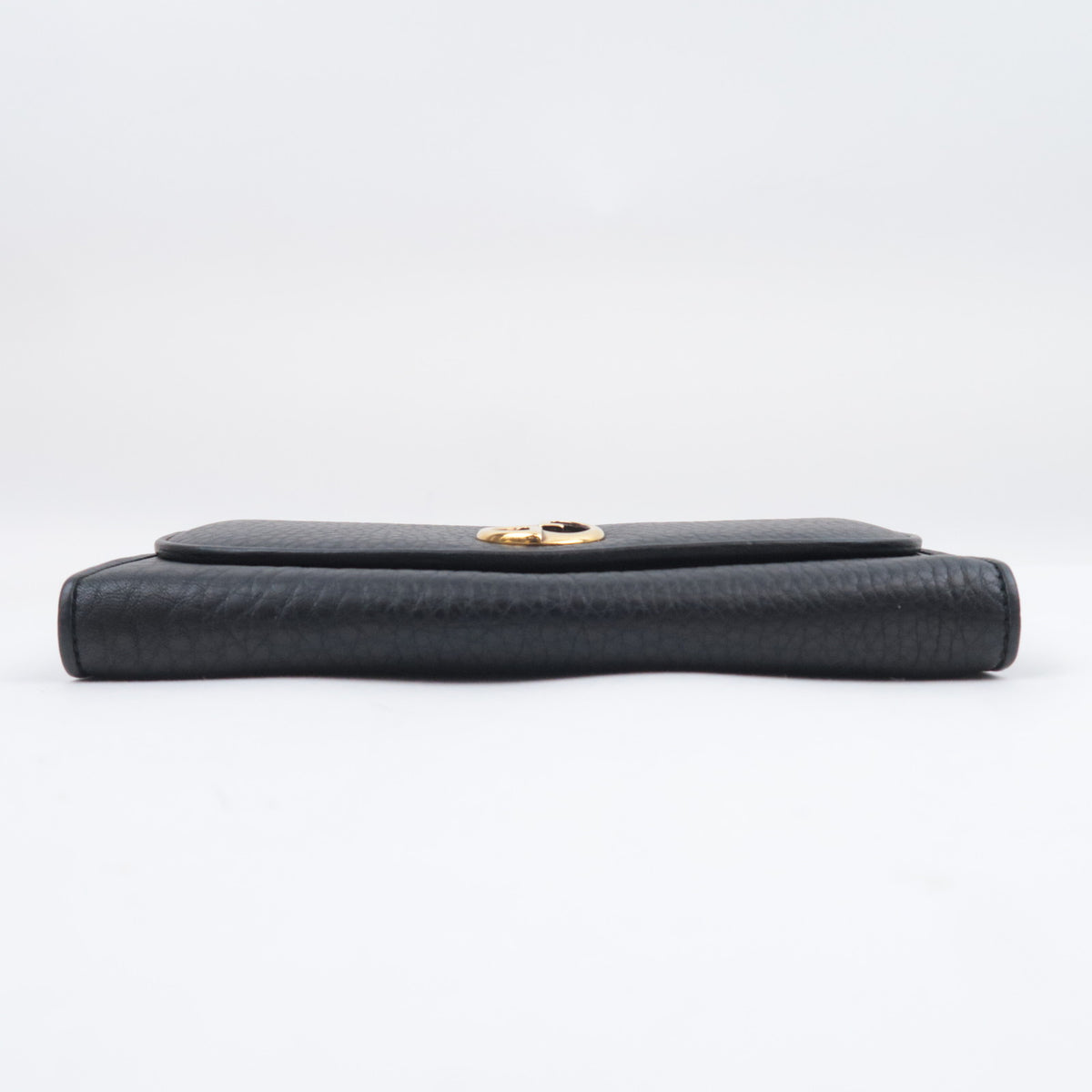 GUCCI Double G Leather Bi-Fold Long Wallet 245739