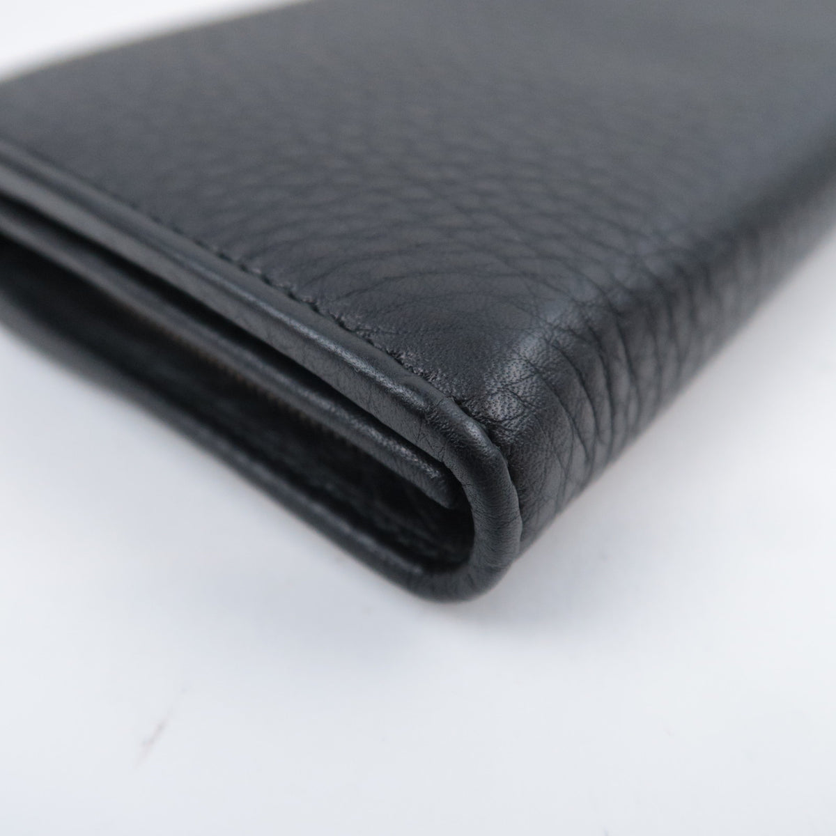 GUCCI Double G Leather Bi-Fold Long Wallet 245739