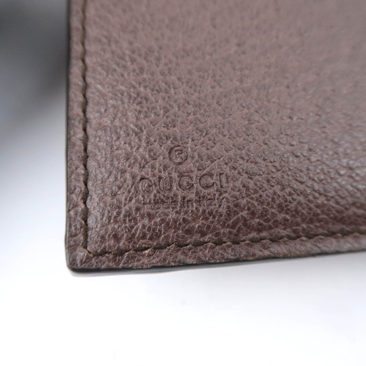 GUCCI Ophidia Sherry GG Supreme Tri-Fold Wallet 523174