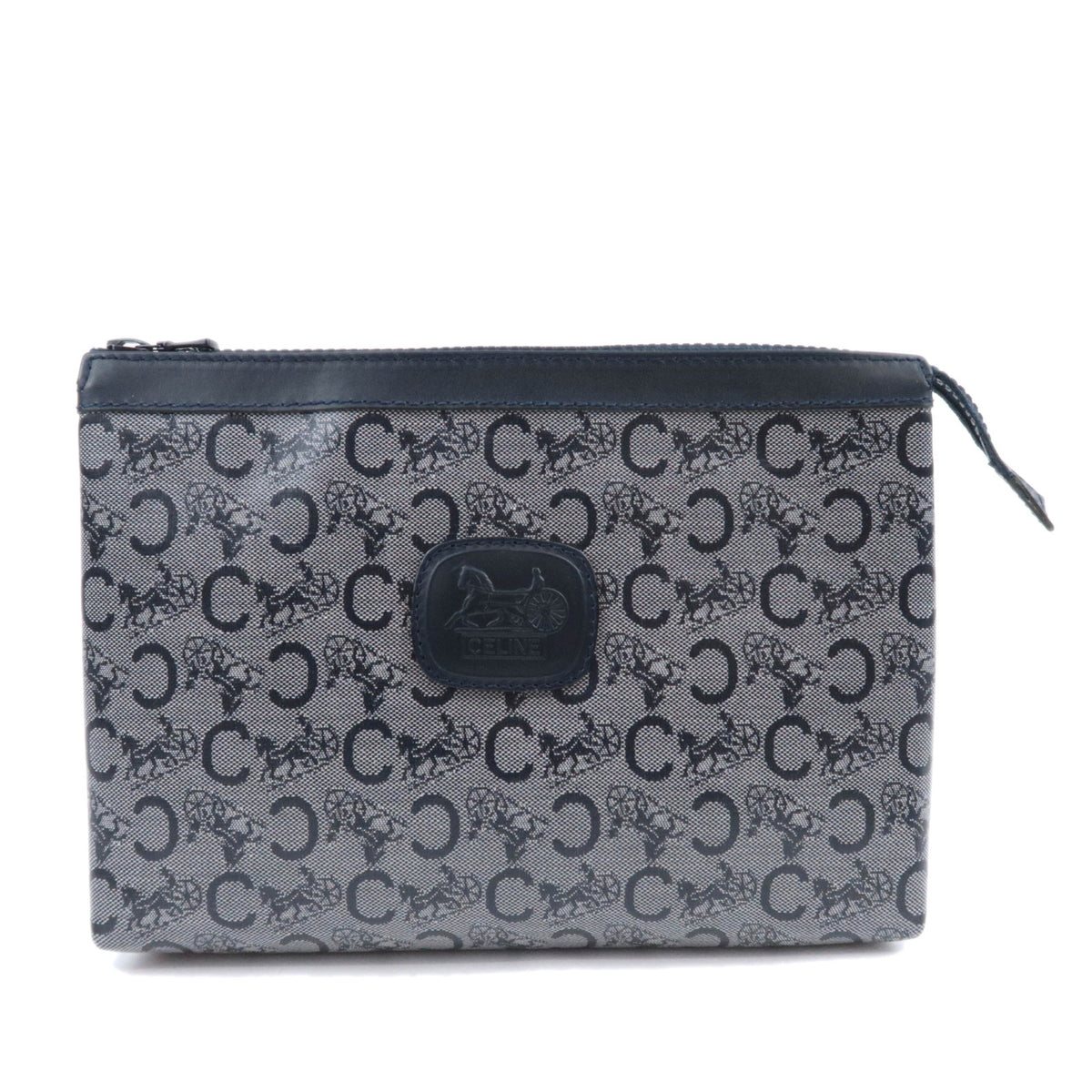 CELINE C Macadam Horse Carriage Clutch Bag93543