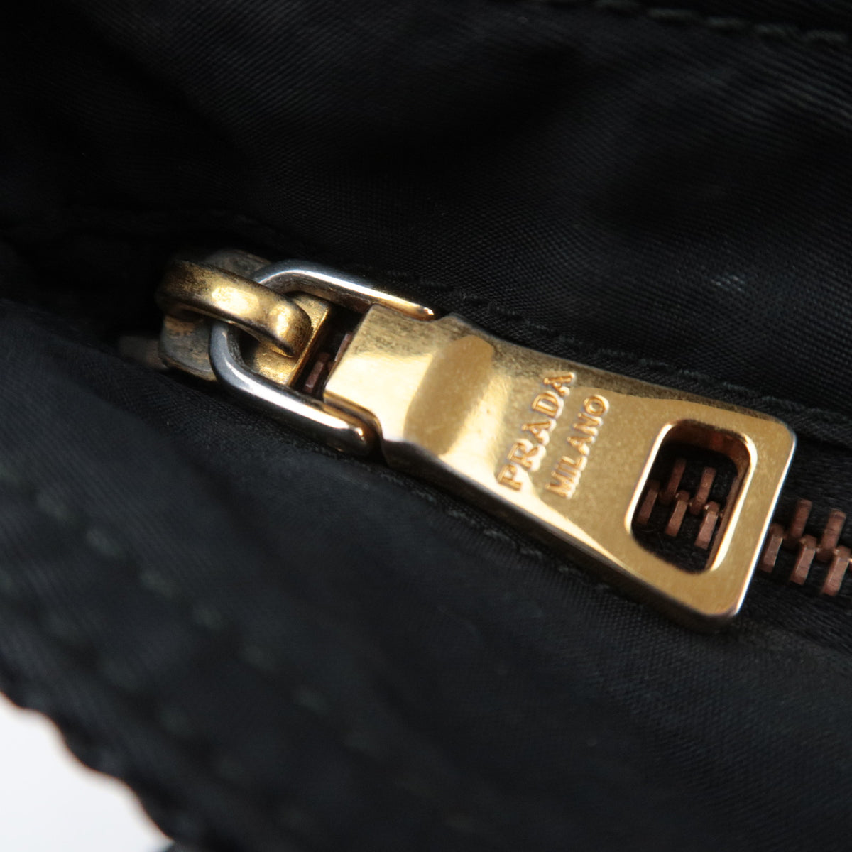 PRADA Front Logo Nylon Shoulder Bag BT0702