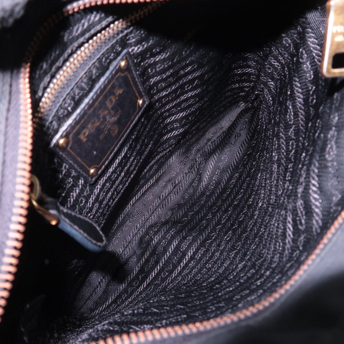 PRADA Front Logo Nylon Shoulder Bag BT0702