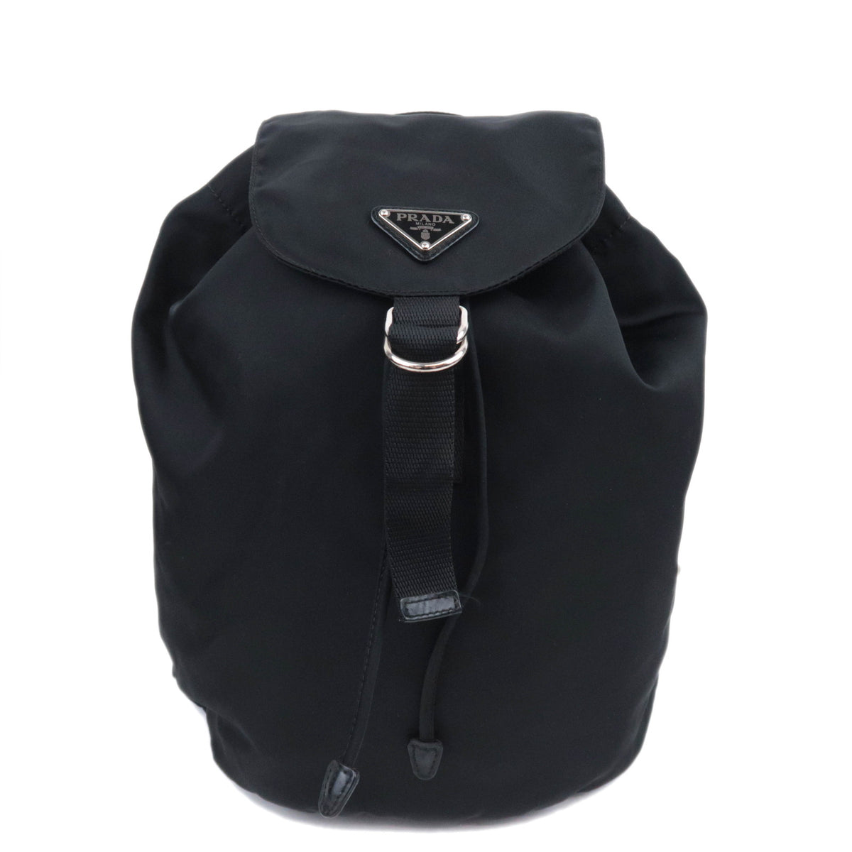PRADA Nylon Leather Drawstring Backpack93600
