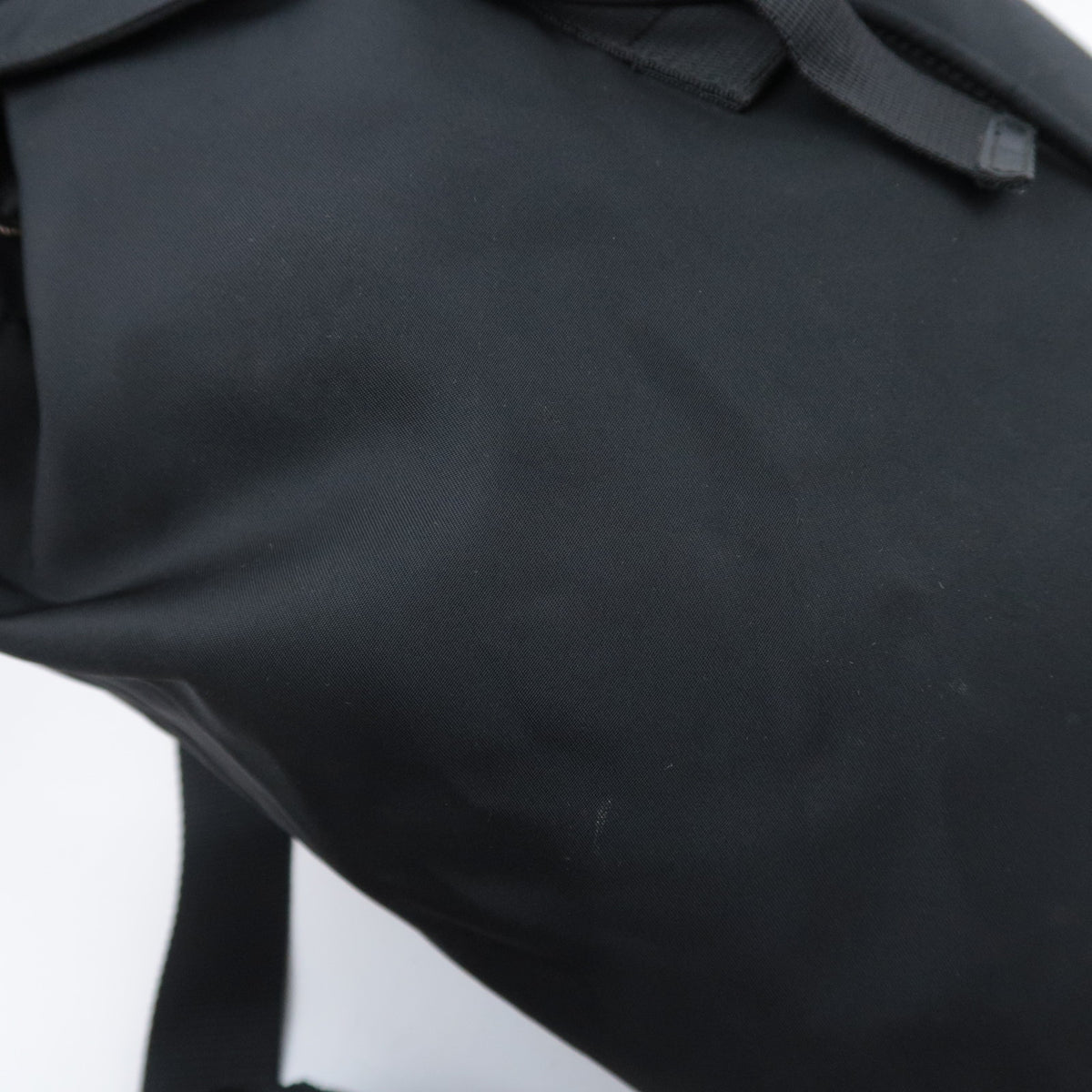 PRADA Nylon Leather Drawstring Backpack