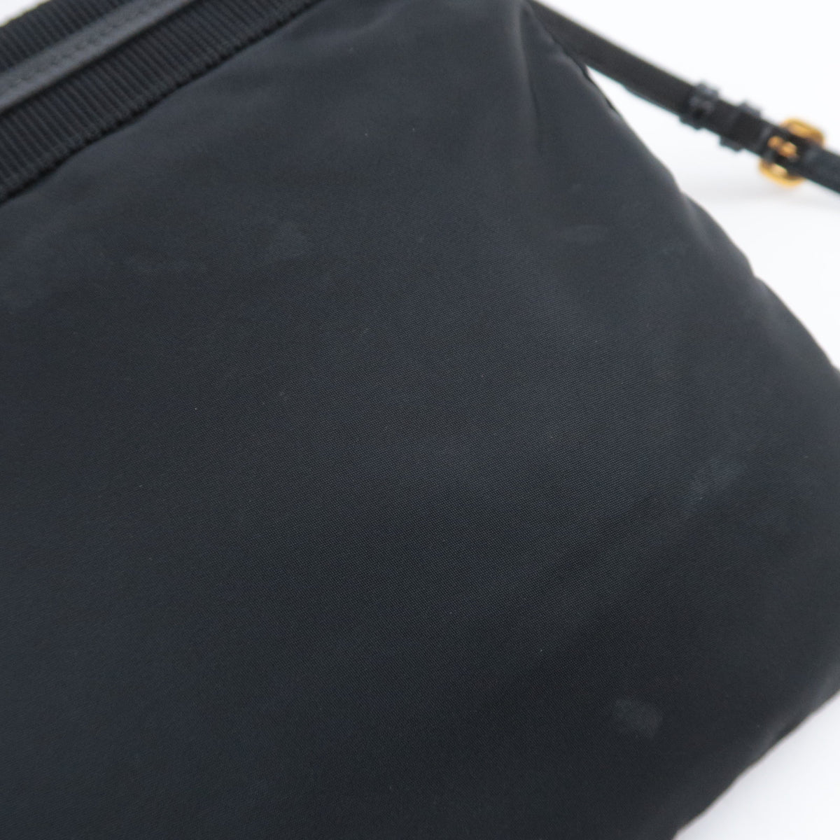 PRADA Nylon Leather Drawstring Backpack