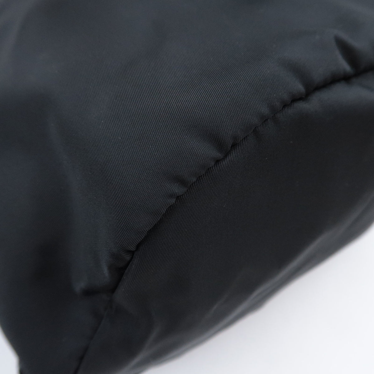 PRADA Nylon Leather Drawstring Backpack
