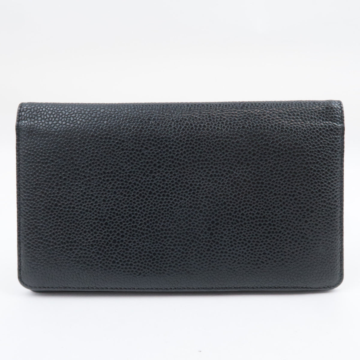 CHANEL Coco Mark Bi-Fold Long Wallet Caviarskin