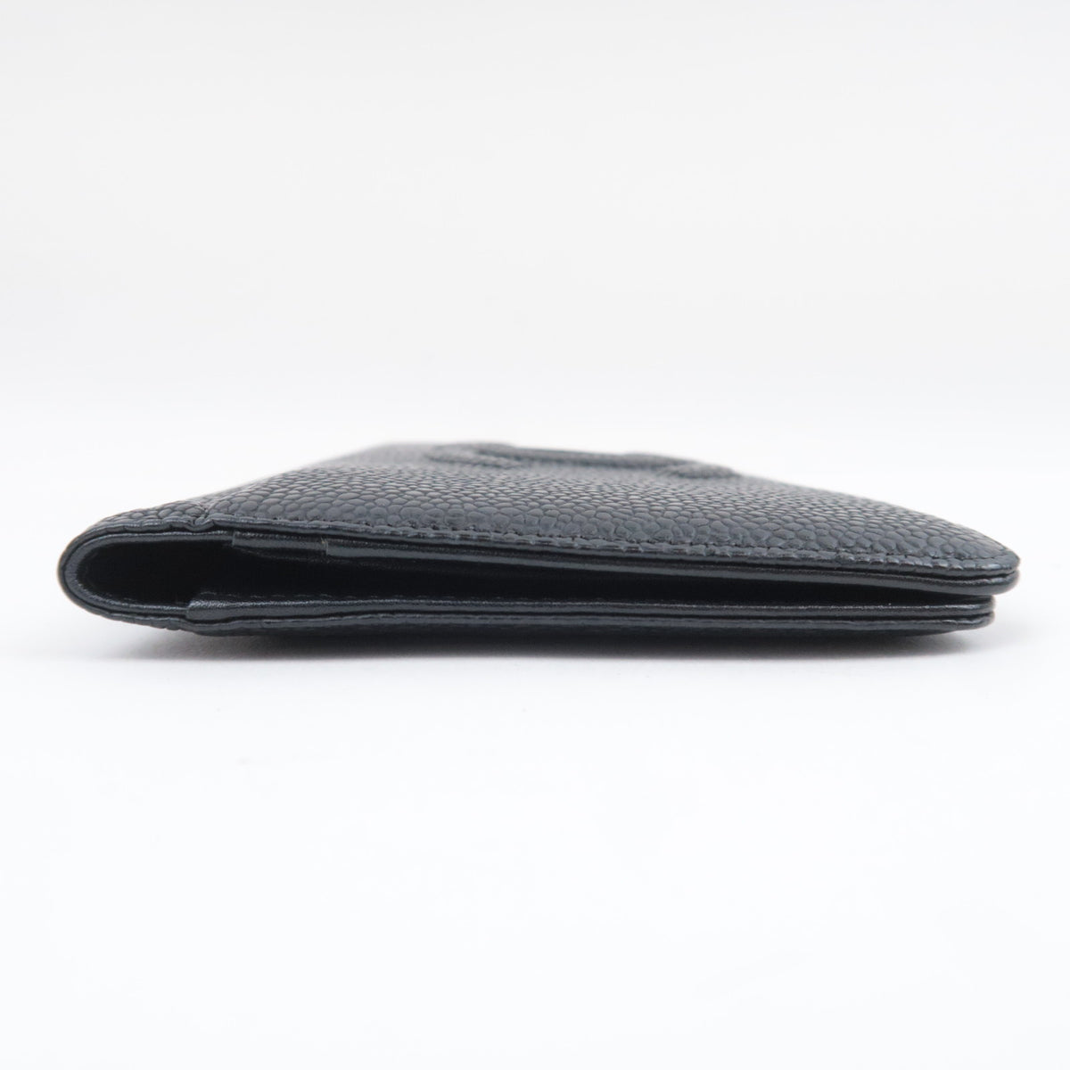 CHANEL Coco Mark Bi-Fold Long Wallet Caviarskin