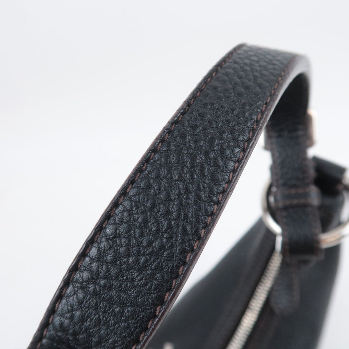 PRADA Leather Hobo Shoulder Bag