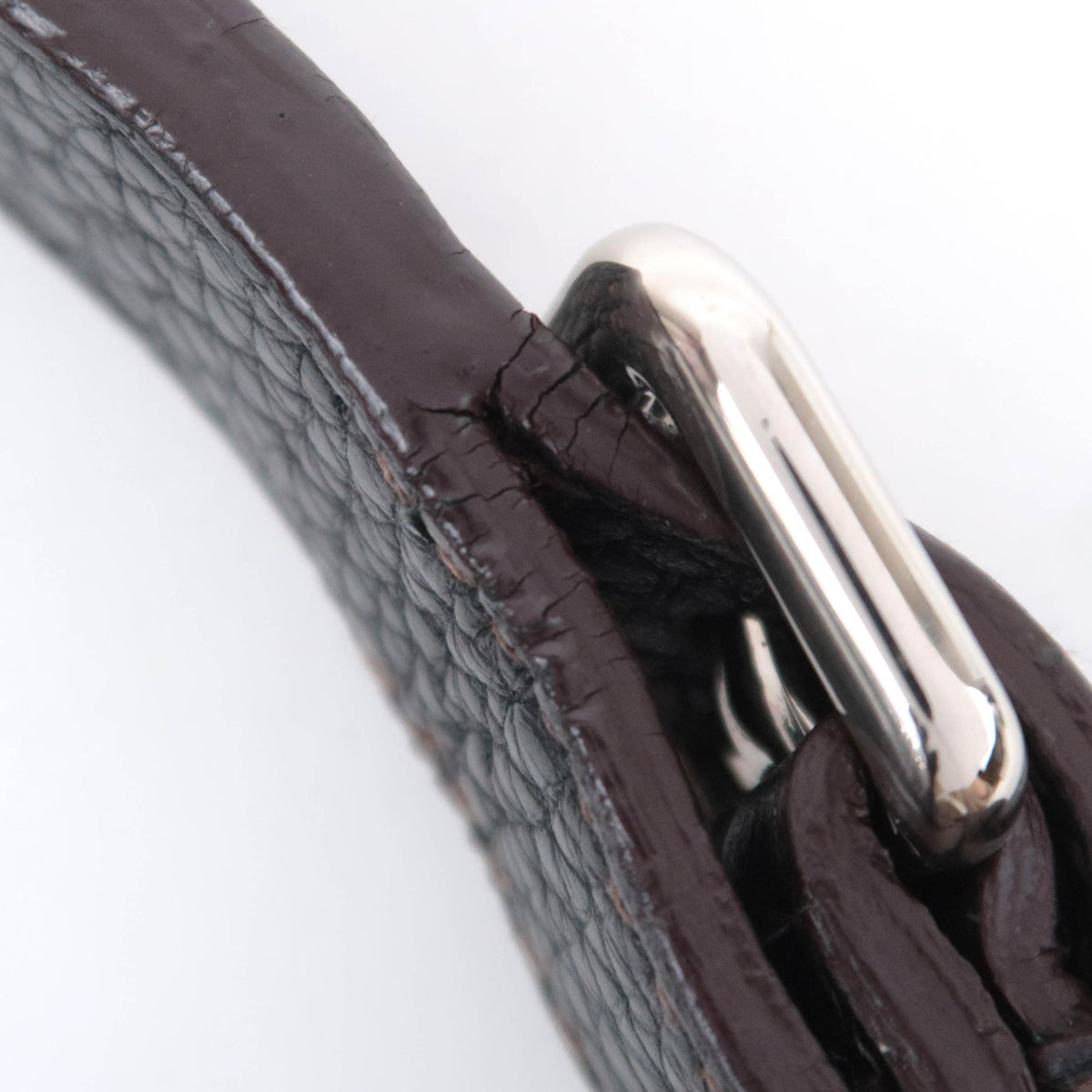 PRADA Leather Hobo Shoulder Bag
