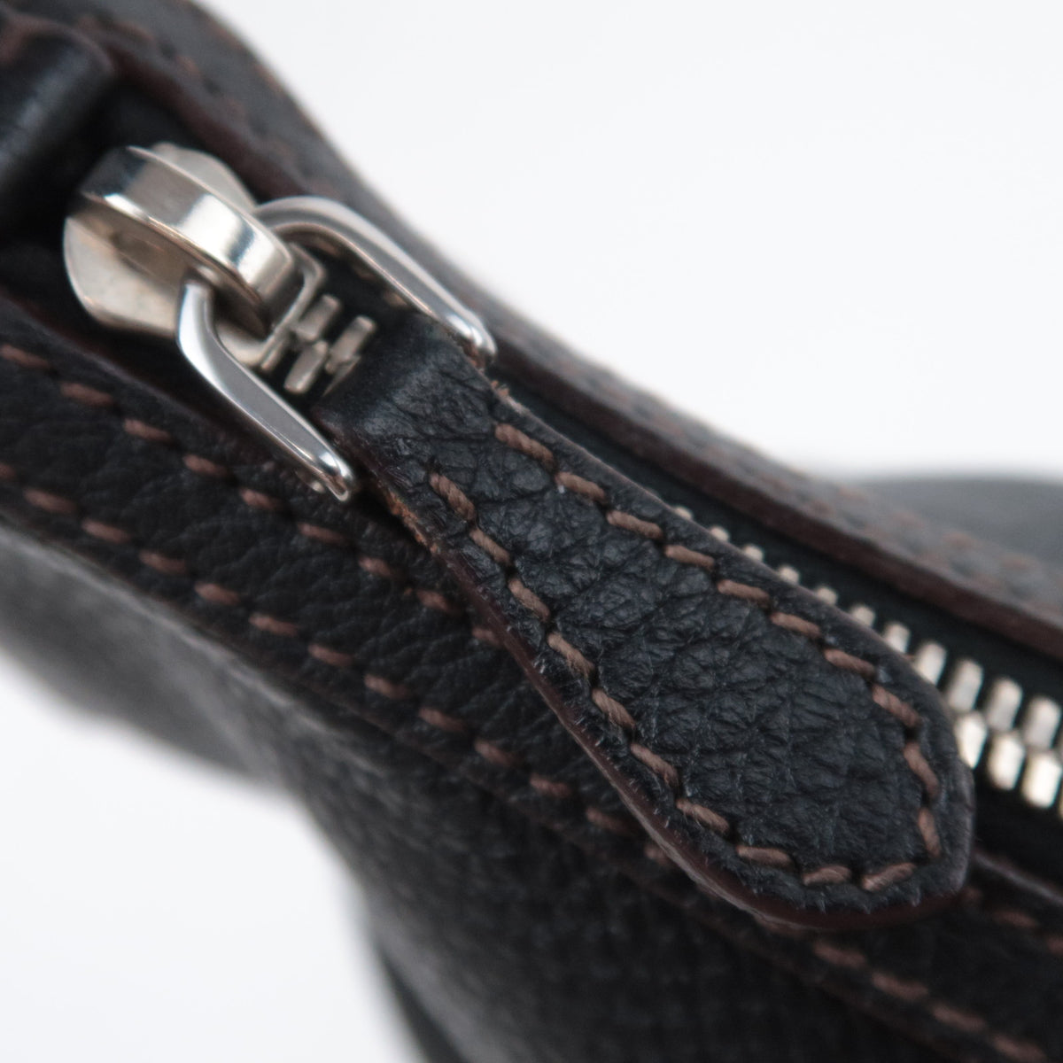 PRADA Leather Hobo Shoulder Bag