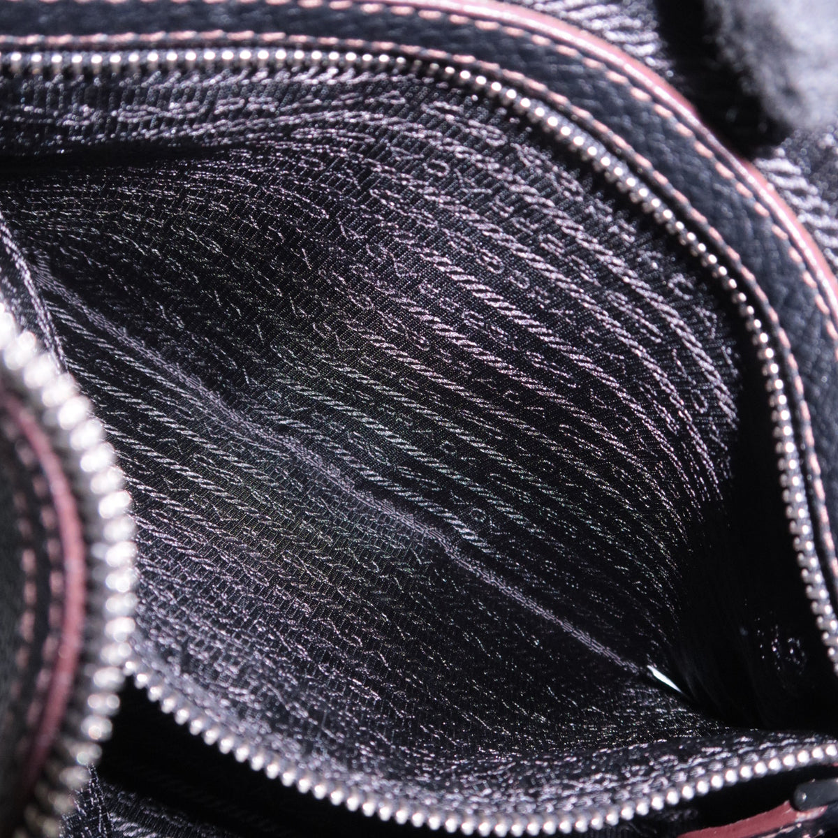 PRADA Leather Hobo Shoulder Bag