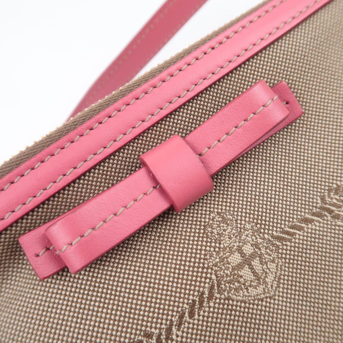 PRADA Logo Jacquard Shoulder Bag