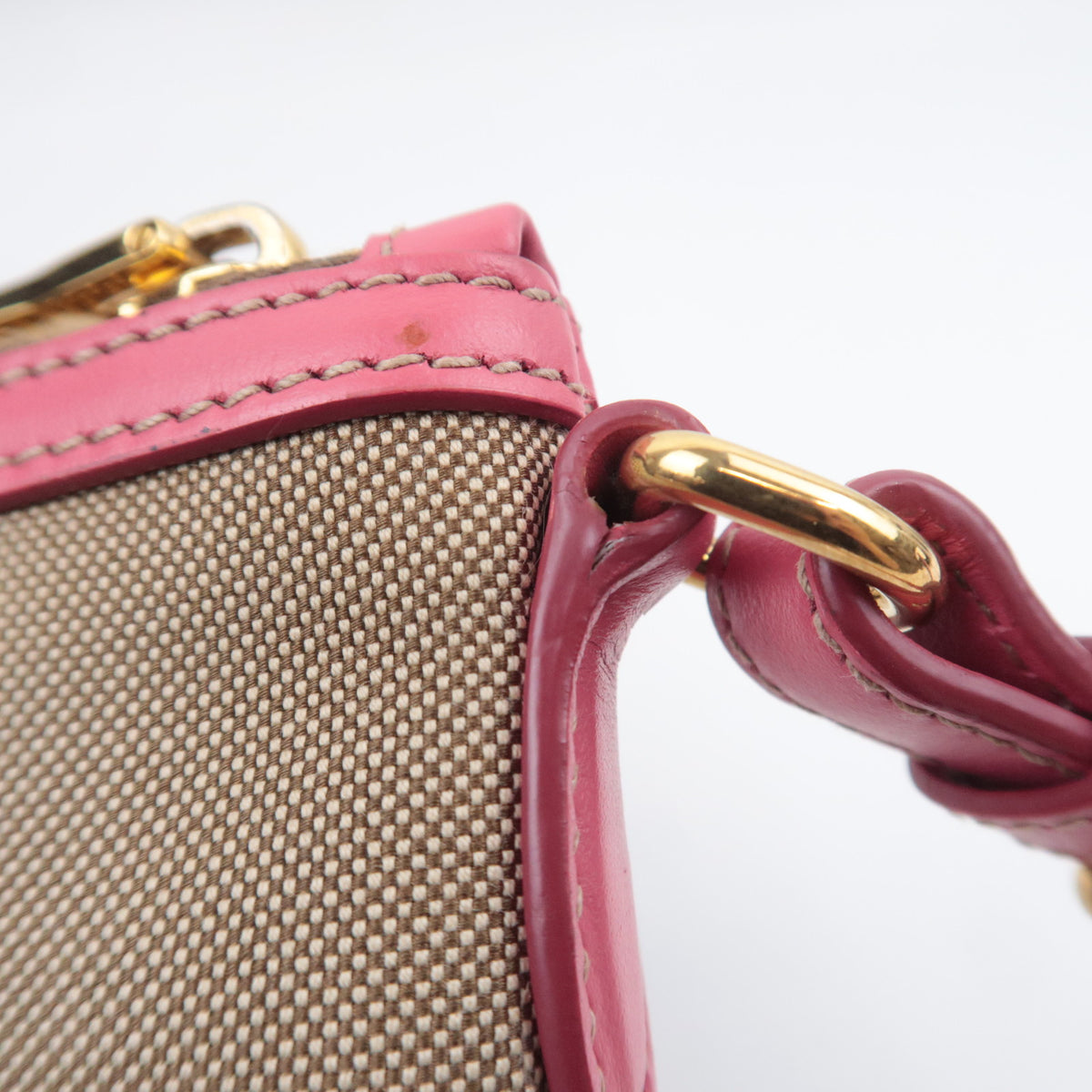 PRADA Logo Jacquard Shoulder Bag