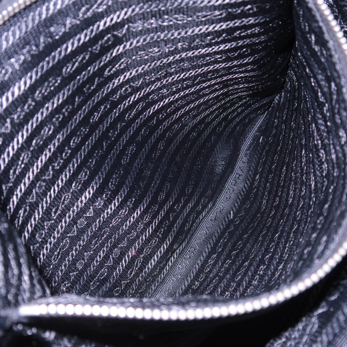 PRADA 2Way Nylon Leather Handbag