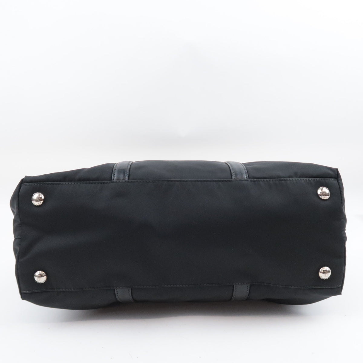 PRADA 2Way Nylon Leather Handbag